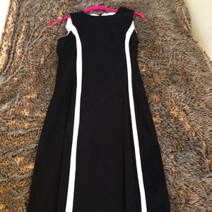 Zara black white dress